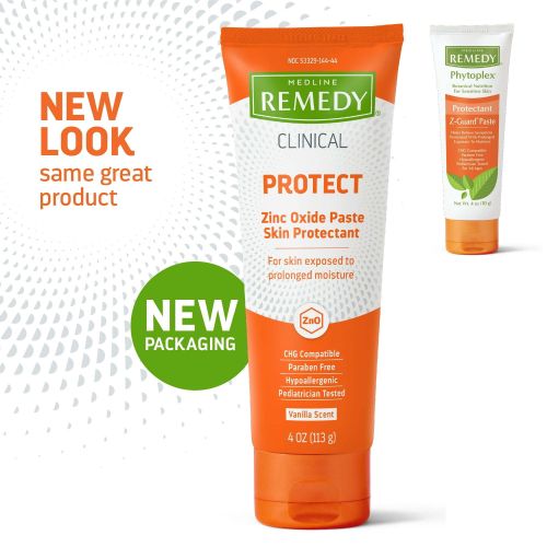 Medline Remedy Clinical Zinc Oxide Paste Skin Protectant (4 oz Tube), Vanilla Scent, Diaper Rash Cream, Incontinence Care Medline Remedy Clinical Zinc Oxide Paste Skin Protectant (4 oz Tube), Vanilla Scent, Diaper Rash Cream, Incontinence Care