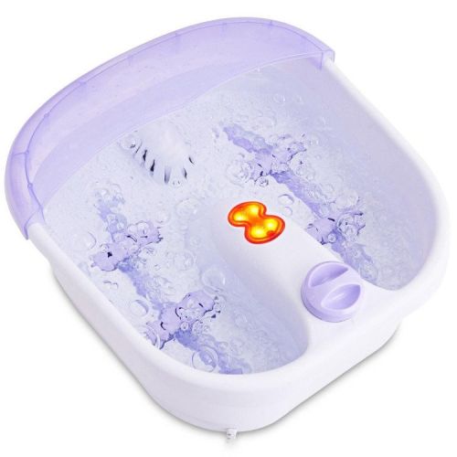 4 Rollers Bubble Heating Foot Spa Massager 4 Rollers Bubble Heating Foot Spa Massager