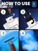 White Hookah Pump with 1300 mAh Rechargeable Battery Electric Hookah Air Pump Kit with Led Light Mini Hookah Pump Starter Universal Shisha Hookah Star